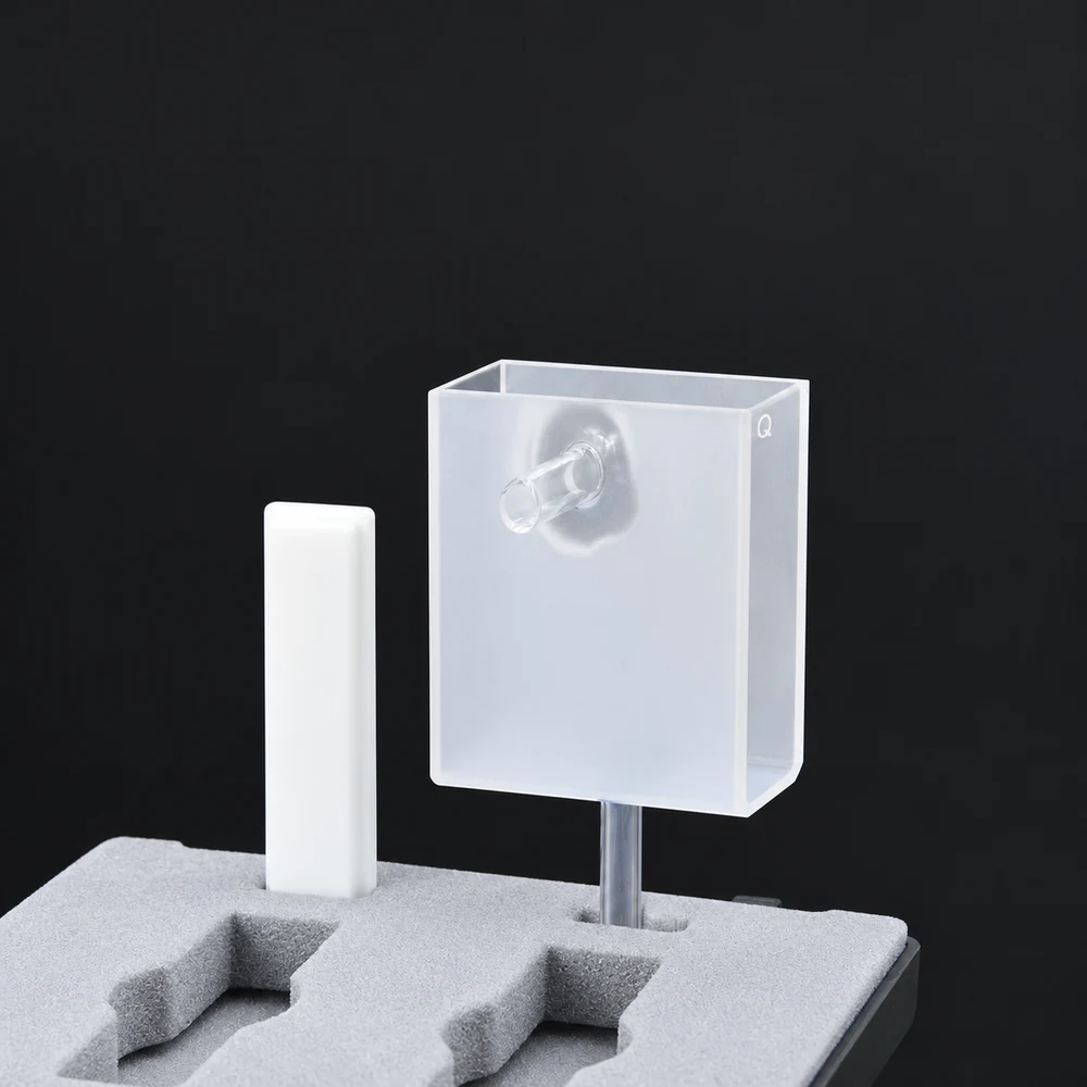 Rotated product view showing the chamber opening and projecting tubes