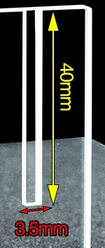 MQQCU011 product photograph: close-up of the groove and surrounding plate